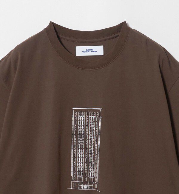 NICE WEATHER「＜NICE WEATHER＞ホテルプリント Tシャツ」|Tシャツ・カットソー|