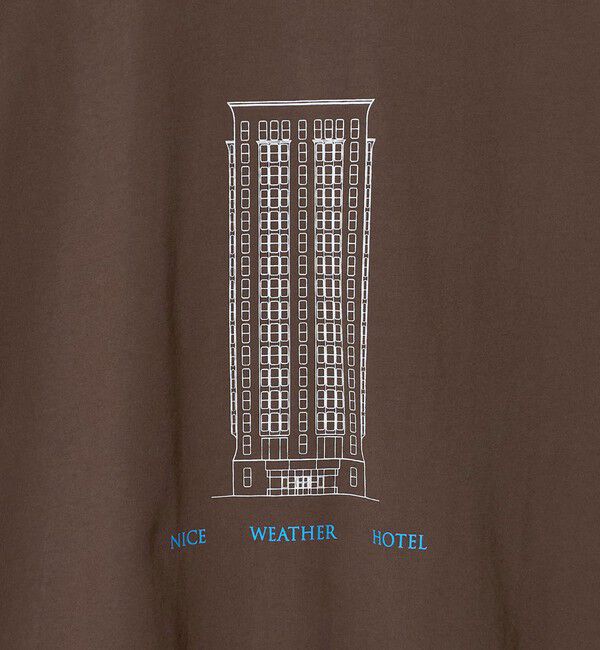 NICE WEATHER「＜NICE WEATHER＞ホテルプリント Tシャツ」|Tシャツ・カットソー|