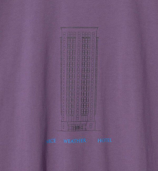 NICE WEATHER「＜NICE WEATHER＞ホテルプリント Tシャツ」|Tシャツ・カットソー|