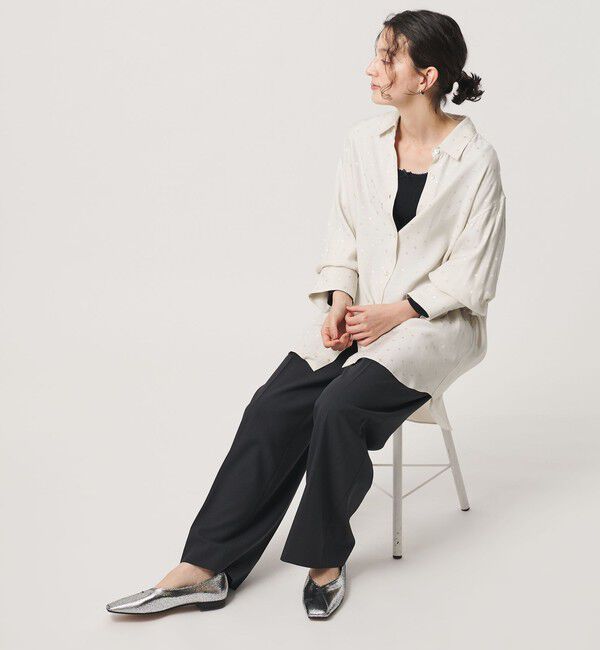 BEAUTY&YOUTH UNITED ARROWS「Vカット メタリックカラー フラットシューズ」|ローファー|