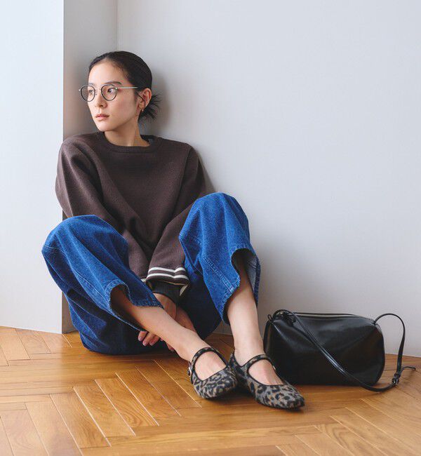 BEAUTY&YOUTH UNITED ARROWS「レオパード メリージェーン フラットシューズ」|ローファー|