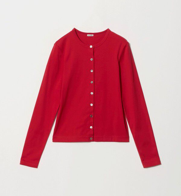 STEVEN ALAN「＜Steven Alan＞コットン フライス カーディガン」|カーディガン|RED