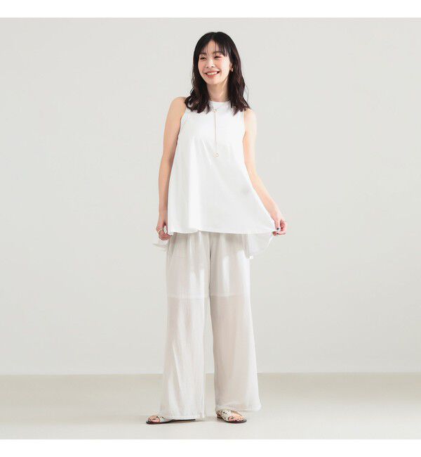 Demi-Luxe BEAMS 「COG THE BIGSMOKE / HIBA バックフレアートップス」|Tシャツ・カットソー|