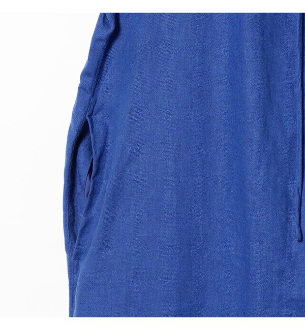 Ray BEAMS 「リネン バルーンスリーブ ワンピース 夏ワンピース 麻 リネン パフスリーブ 日除け 涼しい 大人カジュアル」|ワンピース|