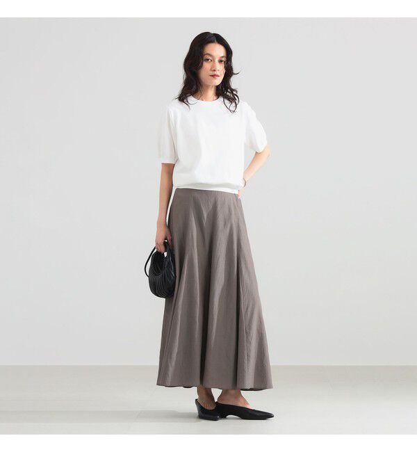 Demi-Luxe BEAMS 「コットン アセテート フレアスカート」|スカート|