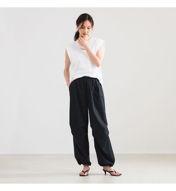 Demi-Luxe BEAMS 「ドロスト タフタ パンツ」|チノ|