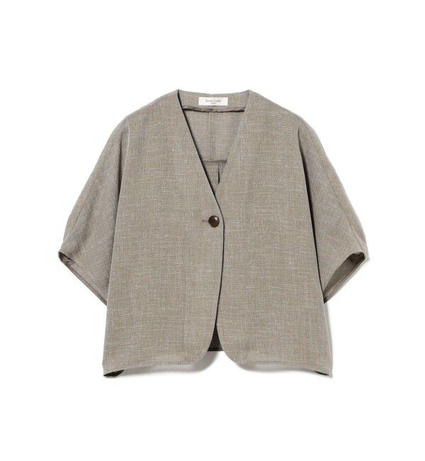 Demi-Luxe BEAMS 「ツイード メッシュ タック ジャケット」|ダッフルコート|
