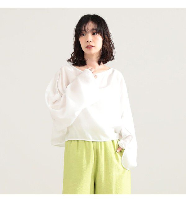 Demi-Luxe BEAMS 「ポプリン ドルマン ブラウス」|シャツ・ブラウス|