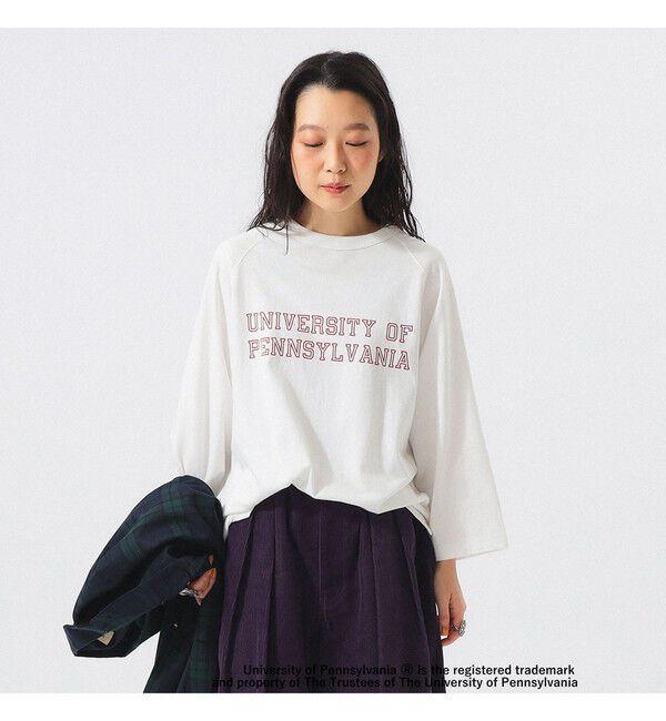 BEAMSBOY「【別注】GOOD ROCK SPEED / カレッジ ラグラン Tシャツ」|Tシャツ・カットソー|