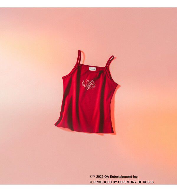 Ray BEAMS 「JENNIE / Logo Camisole」|Tシャツ・カットソー|RED