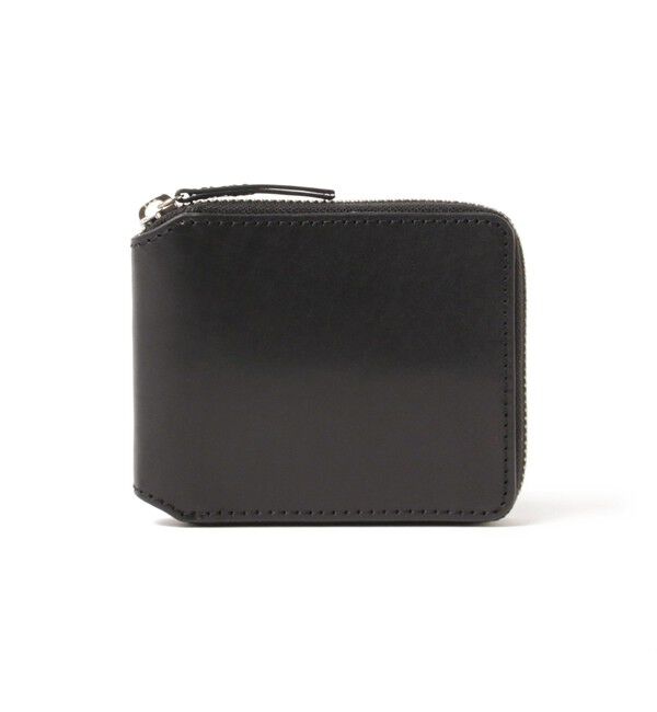 BEAMS「ジップ レザーウォレット」|財布|BLACK