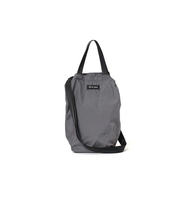 bPr BEAMS「リップストップ ショルダートートバッグ S」|ポーチ|STEEL_GRAY