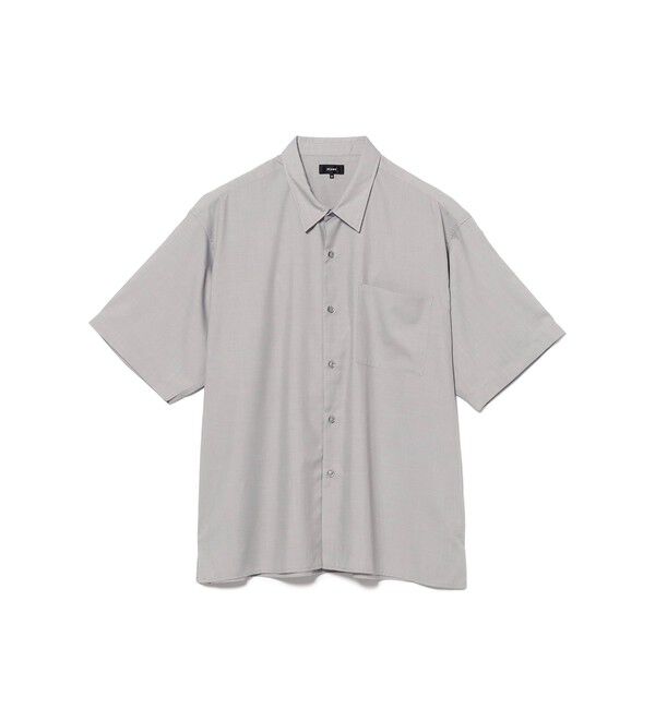 BEAMS「ソリッド TR ハーフスリーブ シャツ」|シャツ・ブラウス|