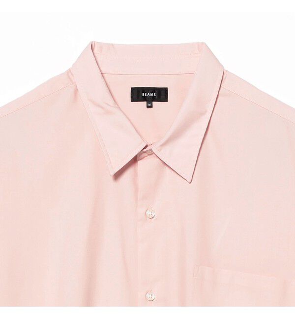 BEAMS「ソリッド TR ハーフスリーブ シャツ」|シャツ・ブラウス|