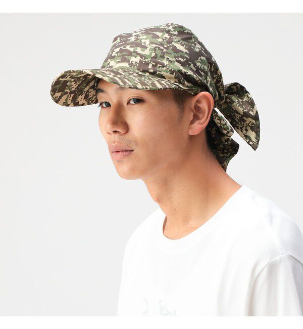 BEAMS「バンダナ キャップ」|キャップ・キャスケット|GREEN_CAMO