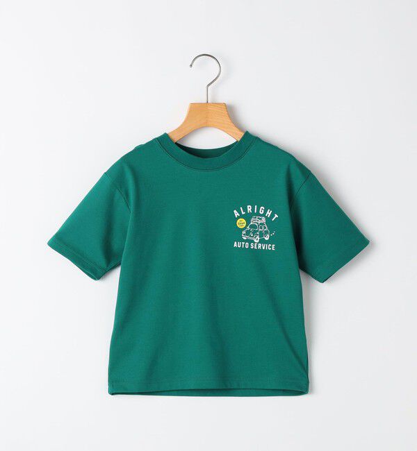 SHIPS KIDS「SHIPS KIDS:100～130cm / プリント 半袖 TEE」|Tシャツ・カットソー|グリーン