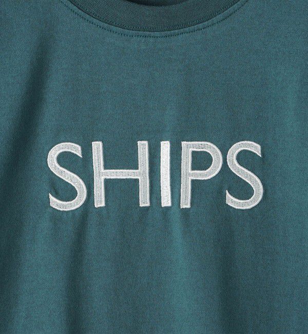 SHIPS KIDS「SHIPS KIDS:80～90cm/ 刺繍 ロゴ ロングスリーブ Tシャツ」|Tシャツ・カットソー|