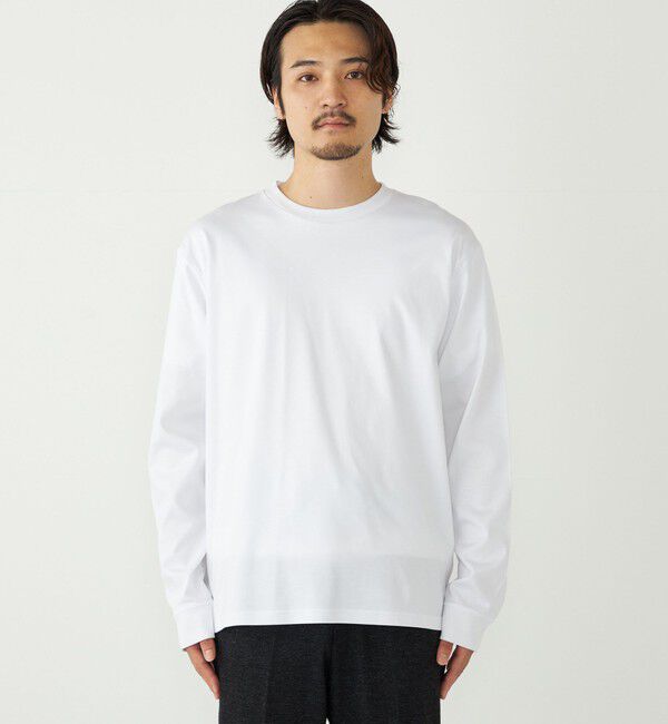 SHIPS Colors 「SHIPS Colors:シルケット コットン クルーネック ロンT」|Tシャツ・カットソー|