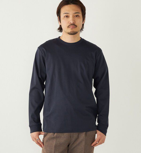 SHIPS Colors 「SHIPS Colors:シルケット コットン クルーネック ロンT」|Tシャツ・カットソー|