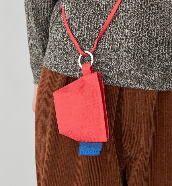 SHIPS「Kaan: MINI LANYARD POUCH POLY」|リュック|レッド