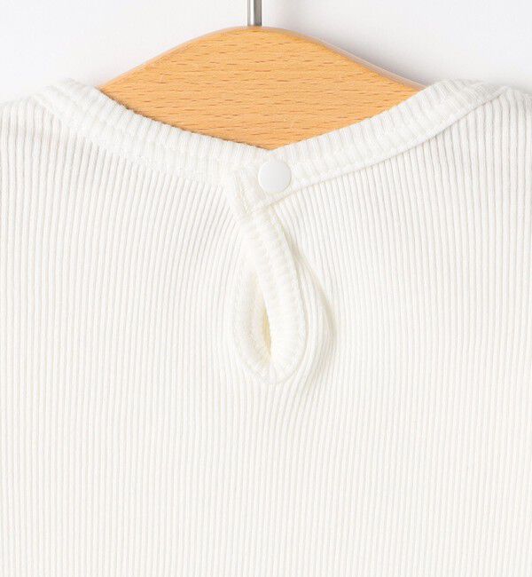 SHIPS KIDS「SHIPS KIDS:70～80cm / コーデュロイ ジャンスカ&times; テレコ ロンパース セット」|ロンパース|