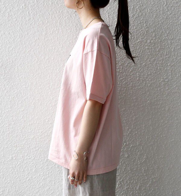 SHIPS any「【SHIPS any別注】La Hutte:〈洗濯機可能〉デザイン ロゴ プリント TEE 26SS」|Tシャツ・カットソー|