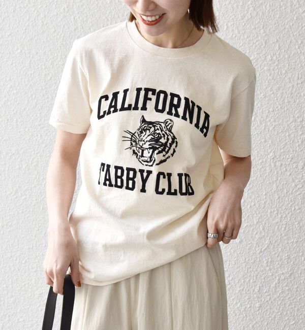 SHIPS any「Mixta:〈洗濯機可能〉MIXTIGER プリント TEE」|Tシャツ・カットソー|ナチュラル