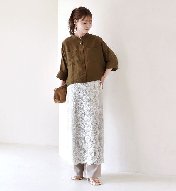 SHIPS for women「〈手洗い可〉NEW シルク混 シアー 羽織 シャツ」|シャツ・ブラウス|