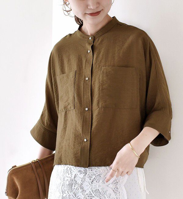 SHIPS for women「〈手洗い可〉NEW シルク混 シアー 羽織 シャツ」|シャツ・ブラウス|