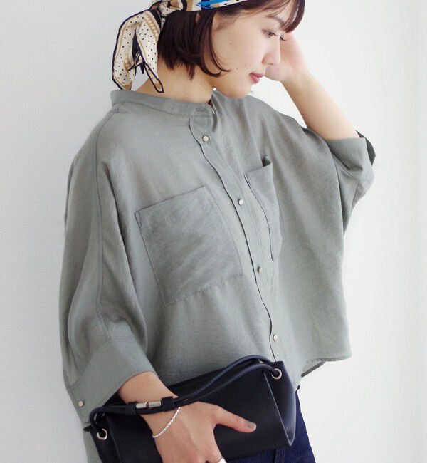 SHIPS for women「〈手洗い可〉NEW シルク混 シアー 羽織 シャツ」|シャツ・ブラウス|