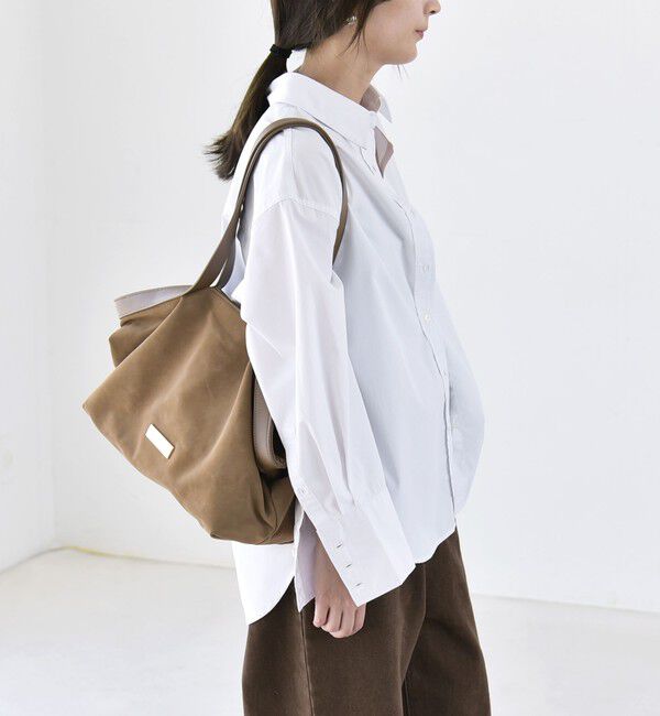 quaranciel「《予約》quaranciel:〈UVカット/洗濯機可能〉UNITO plus レギュラーカラー ルーズ シャツ」|シャツ・ブラウス|