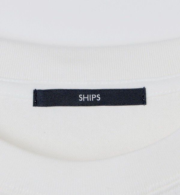 SHIPS「【WEB限定】SHIPS:〈手洗い可能〉ドルマンスリーブ ターンナップ Tシャツ」|Tシャツ・カットソー|