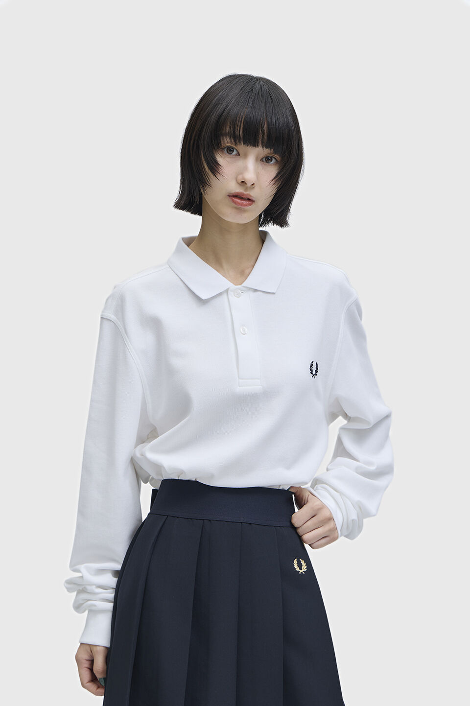 FRED PERRY 「The Fred Perry Shirt M6006／フレッドペリー長袖ポロシャツ」|ポロシャツ|WHITE