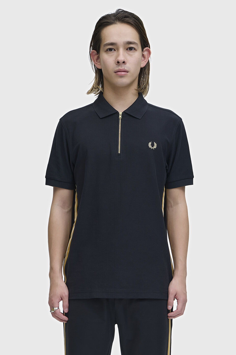FRED PERRY 「Stripe Tape Polo Shirt／ストライプテープポロシャツ」|ポロシャツ|