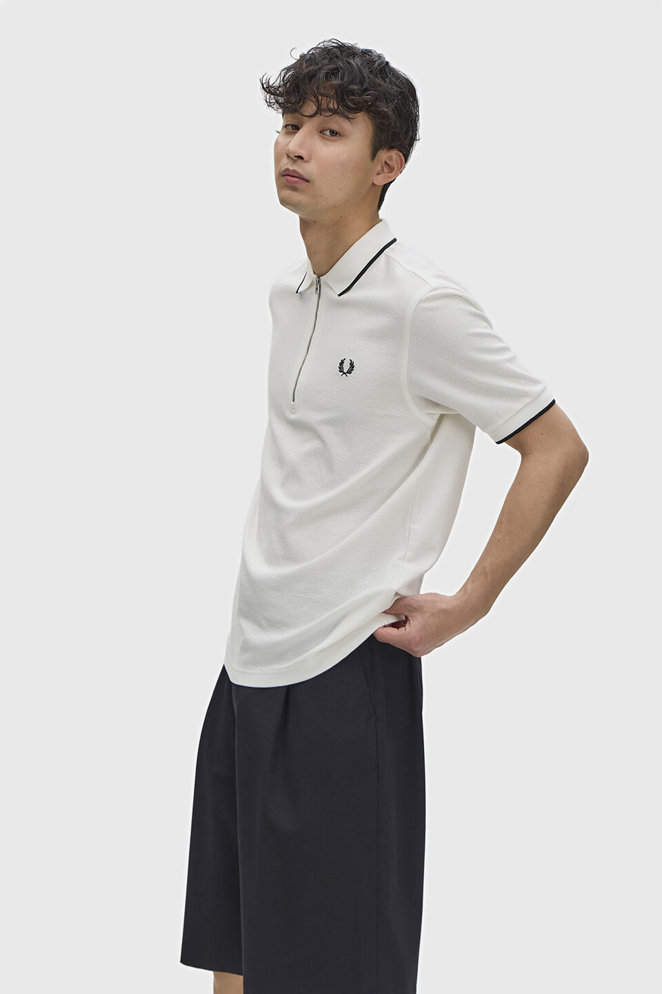FRED PERRY 「FRED PERRY／Crepe Pique Polo Shirt／クレープピケポロシャツ」|ポロシャツ|