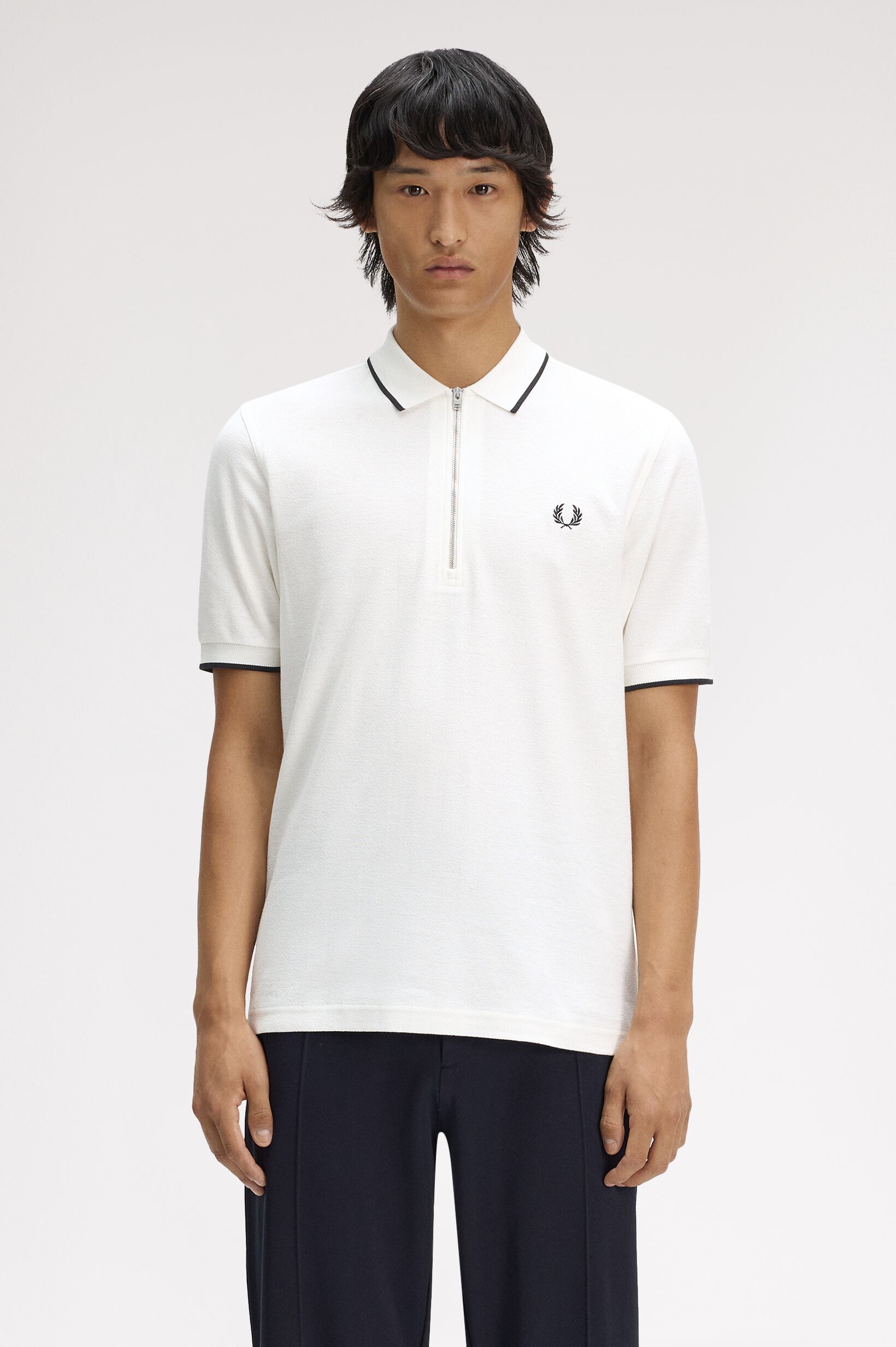 FRED PERRY 「FRED PERRY／Crepe Pique Polo Shirt／クレープピケポロシャツ」|ポロシャツ|