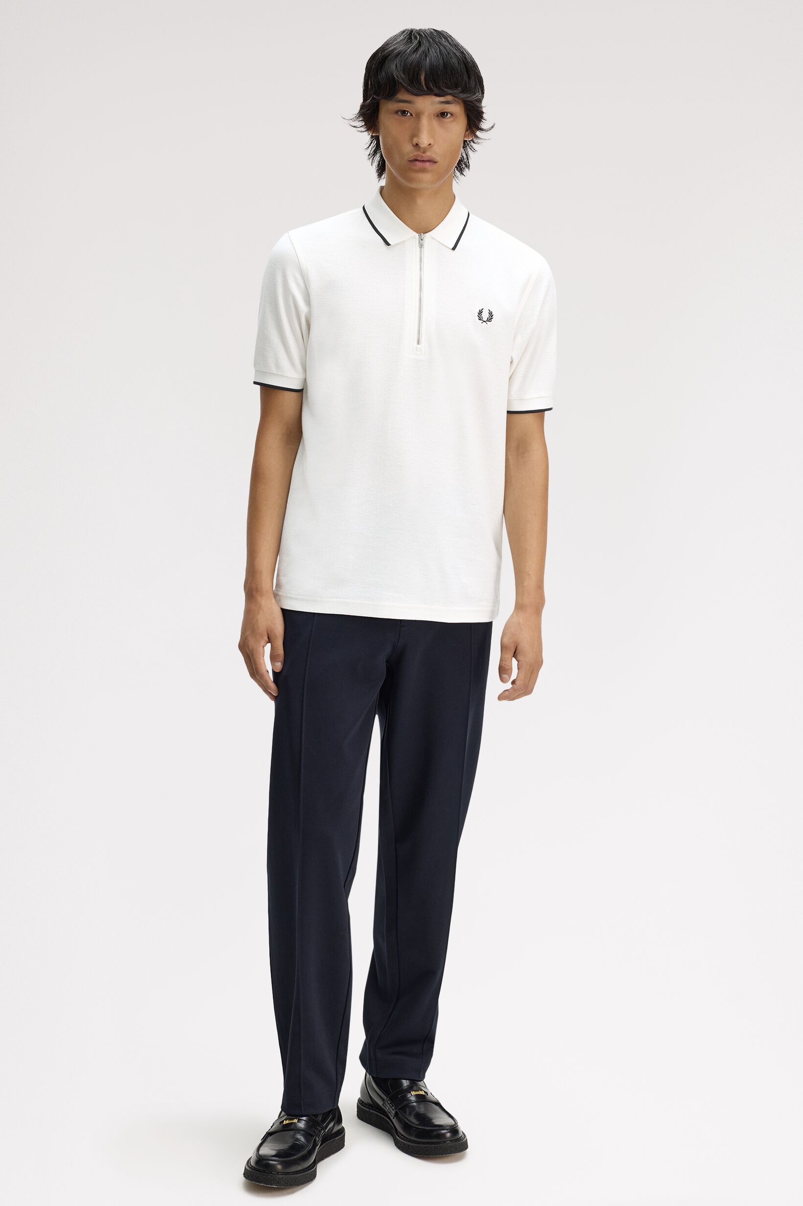 FRED PERRY 「FRED PERRY／Crepe Pique Polo Shirt／クレープピケポロシャツ」|ポロシャツ|