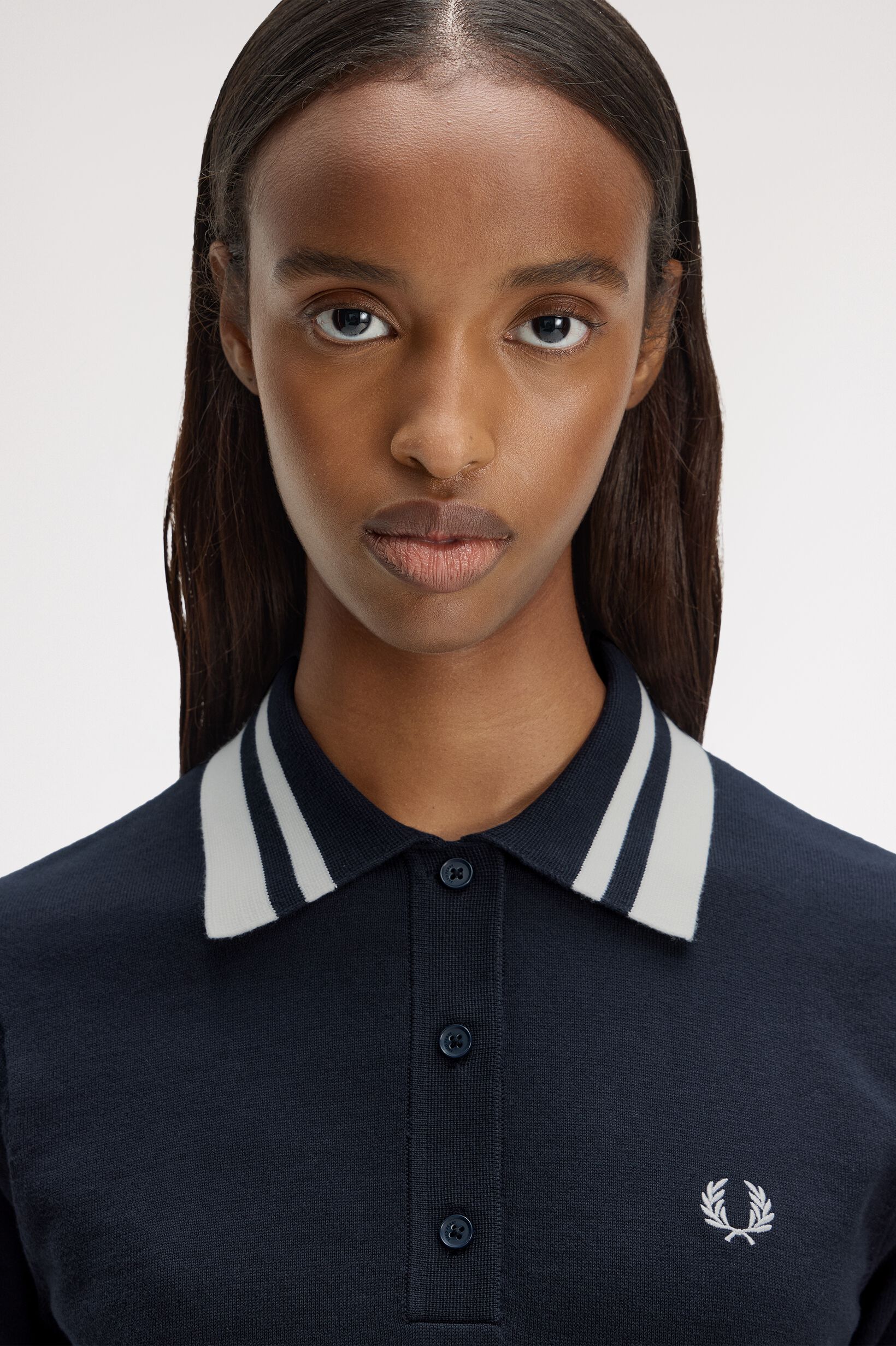 FRED PERRY 「Bold Twin Tipped Knitted Shirt／ボールドツインティップニットポロシャツ」|ポロシャツ|