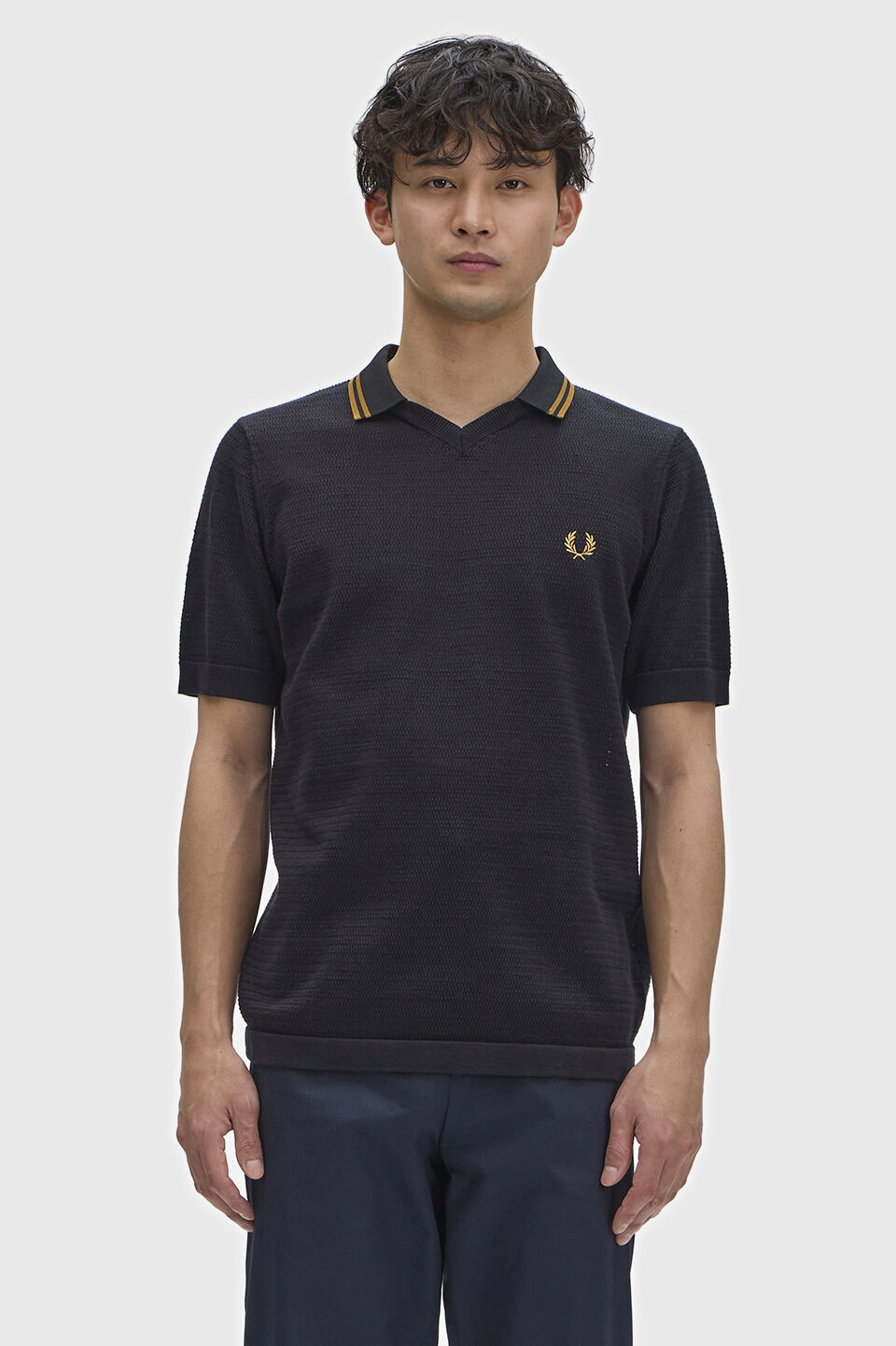 FRED PERRY 「Pointelle Knitted Shirt／ポインテールニットポロシャツ」|ポロシャツ|