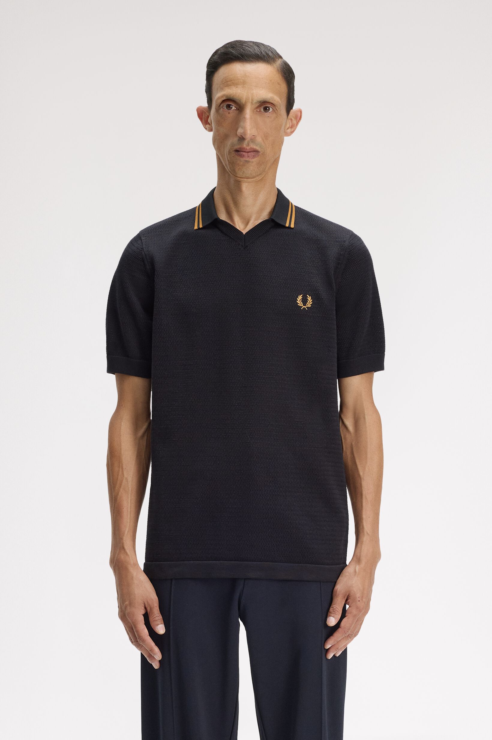 FRED PERRY 「Pointelle Knitted Shirt／ポインテールニットポロシャツ」|ポロシャツ|