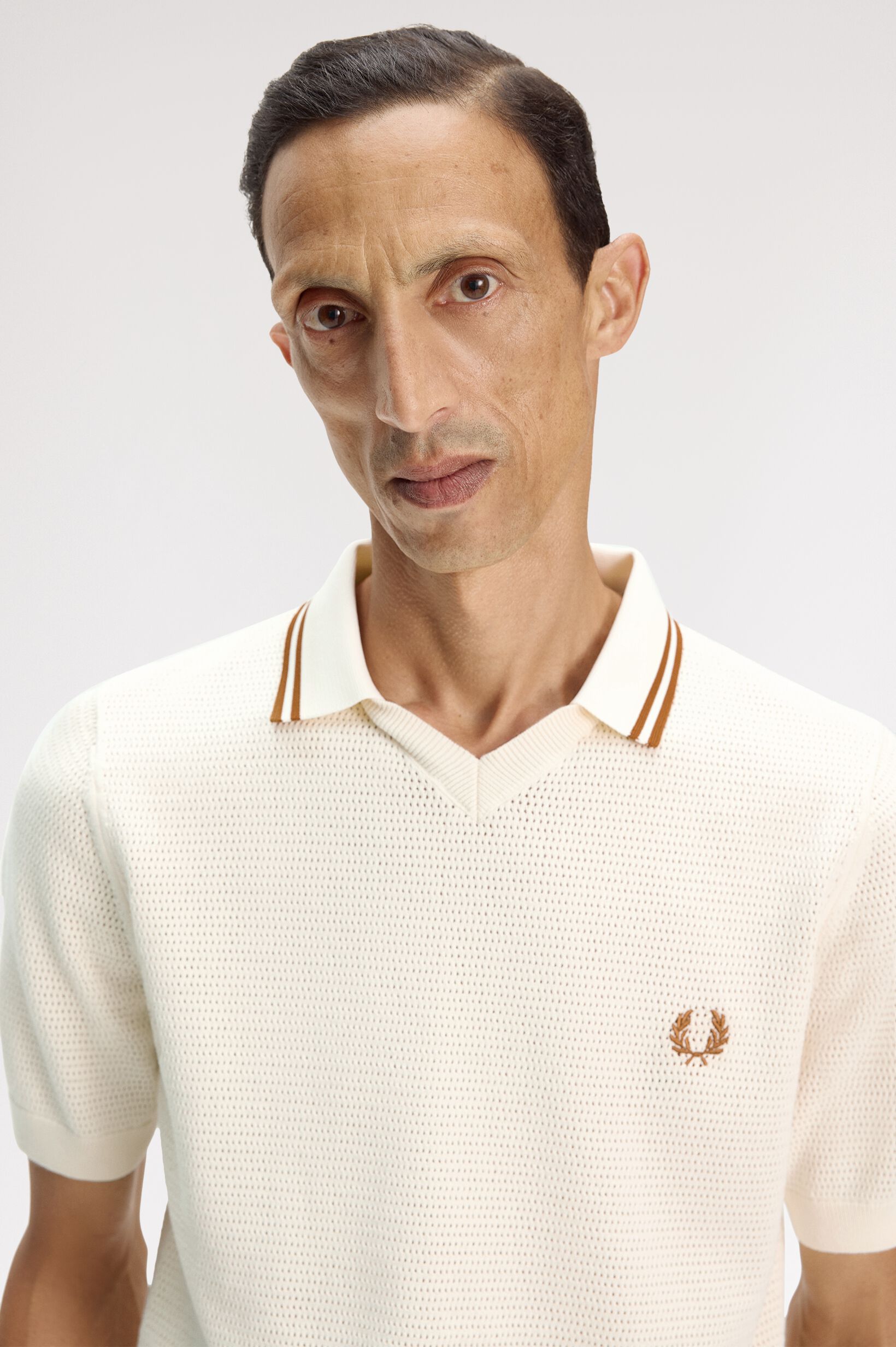 FRED PERRY 「Pointelle Knitted Shirt／ポインテールニットポロシャツ」|ポロシャツ|