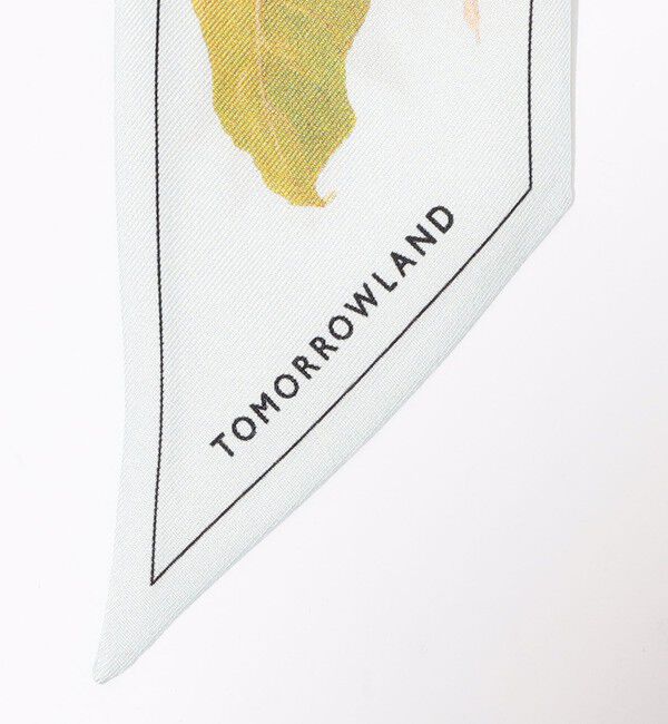 TOMORROWLAND GOODS「ATELIER TOMORROW AUTUMN FLOWER BANDEAU シルクスカーフ」|バンダナ・スカーフ|
