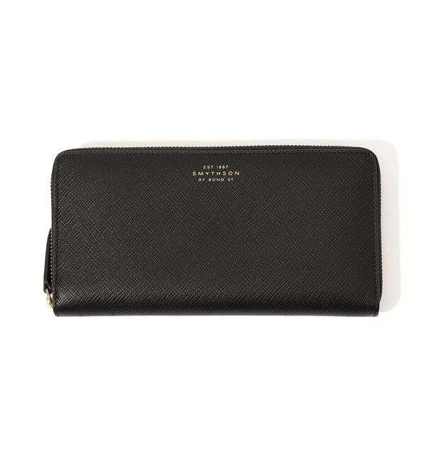 TOMORROWLAND GOODS「SMYTHSON LRG ZIP AROUND PURSE」|財布|19 ブラック