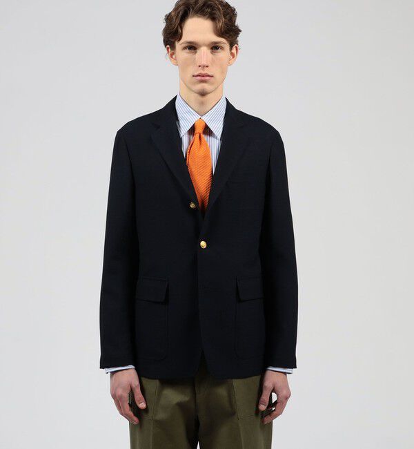 TOMORROWLAND MENS「トロピカルウーステッド シングルブレステッド 3Bブレザー ALFRED BROWN」|テーラードジャケット|