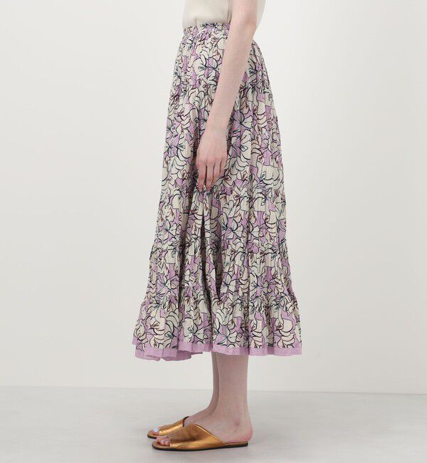 TOMORROWLAND BUYING WEAR「【別注】MARIHA Flower Poem 草原の虹のスカート」|フレア|