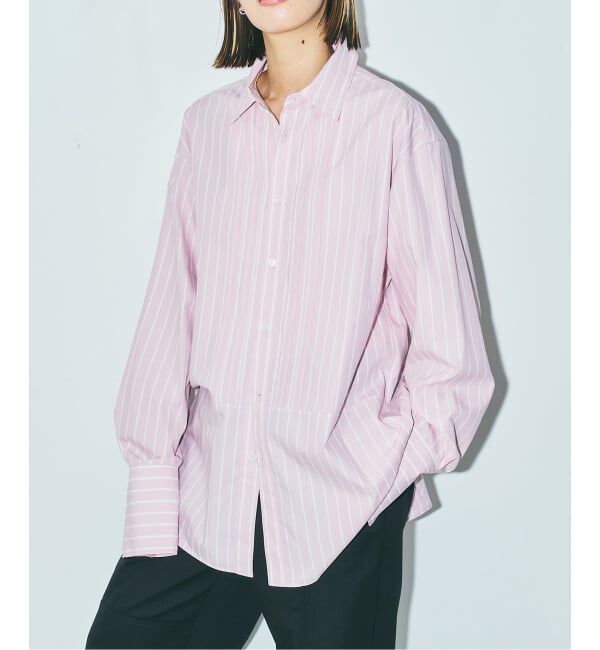  「《予約》COTTON PINTUCK シャツ」|シャツ・ブラウス|ピンク