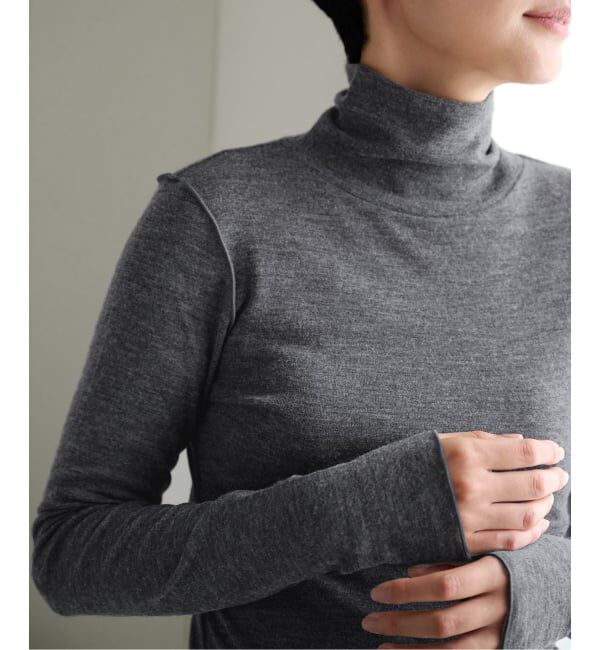 EMILYWEEK「≪予約≫Super120's ウールタートルプルオーバー」|Tシャツ・カットソー|