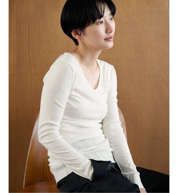 EMILYWEEK「≪予約≫Super120's 2WAYウールプルオーバー」|Tシャツ・カットソー|