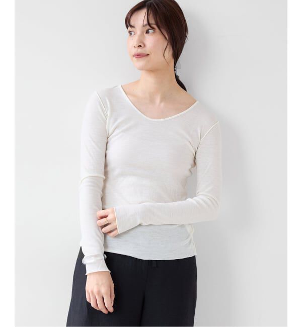 EMILYWEEK「≪予約≫Super120's 2WAYウールプルオーバー」|Tシャツ・カットソー|