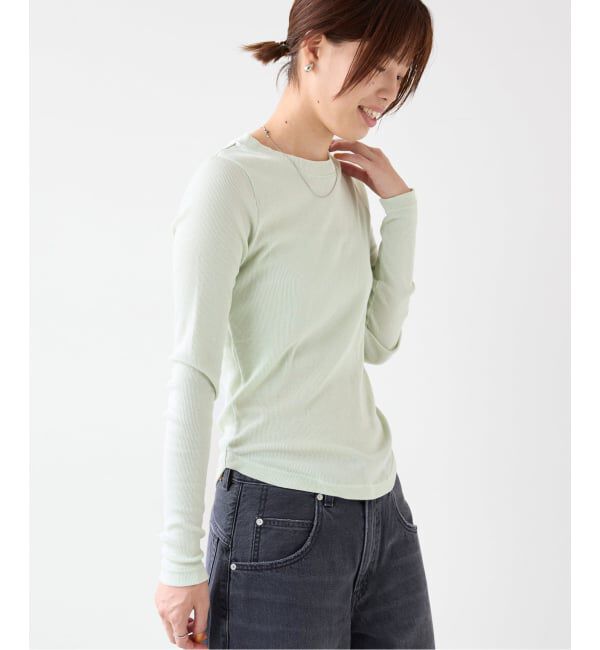 EMILYWEEK「《追加2/予約》コットンカシミヤ テレコクループルオーバー」|Tシャツ・カットソー|